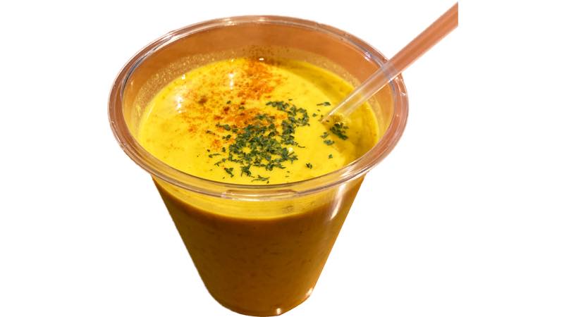 7. timbre<br>豆乳と野菜の冷製スパイスカレースープ