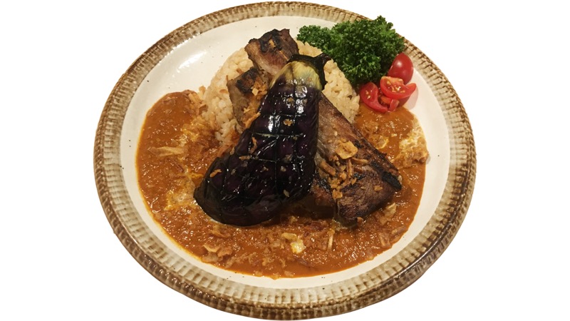 37. カフェガレージドッグベリー<br>ポークスペアリブカレー