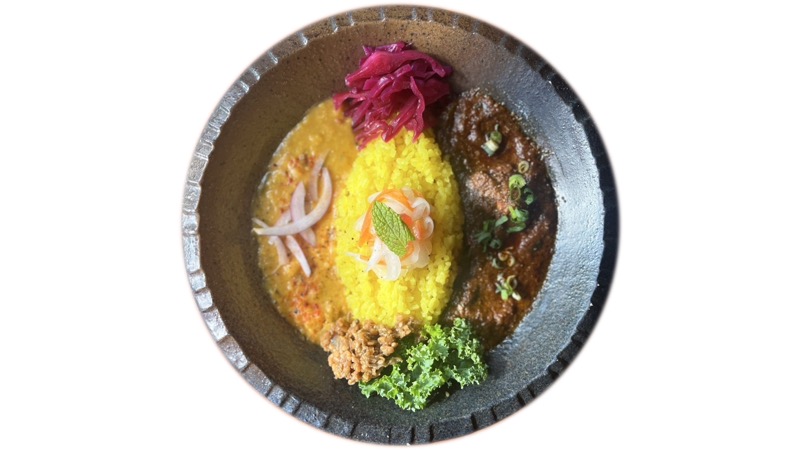98. 旧ヤム邸シモキタ荘<br>酸味で進む！旧ヤム式秋の味覚の鴨ビンダルー